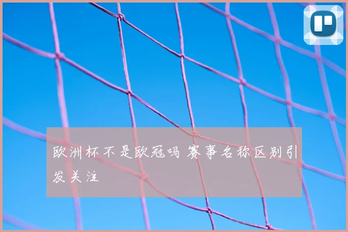 欧洲杯不是欧冠吗 赛事名称区别引发关注